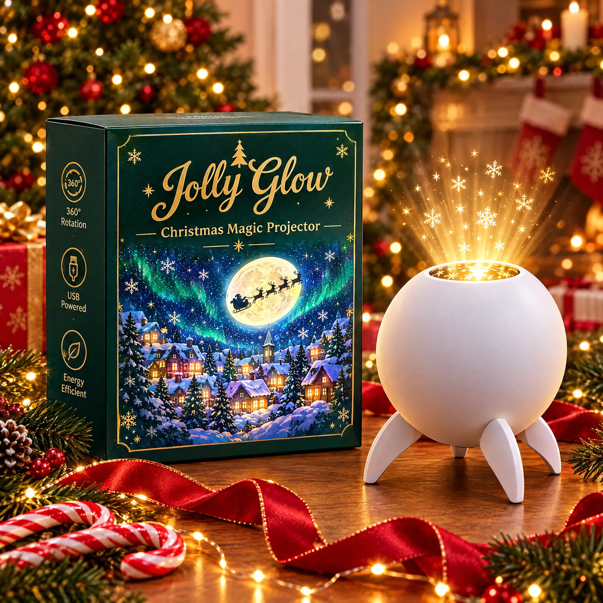 Jolly Glow™ Christmas Magic Projector